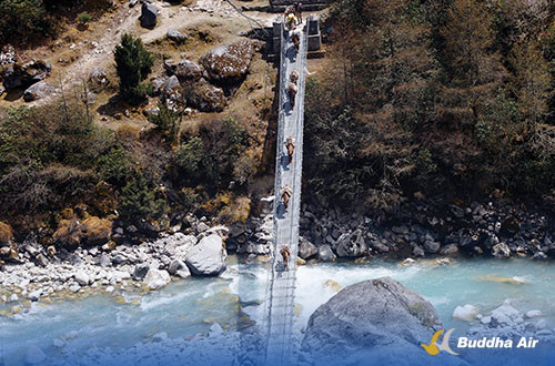 Suspension Bridge trail on Kanchenjunga Trek